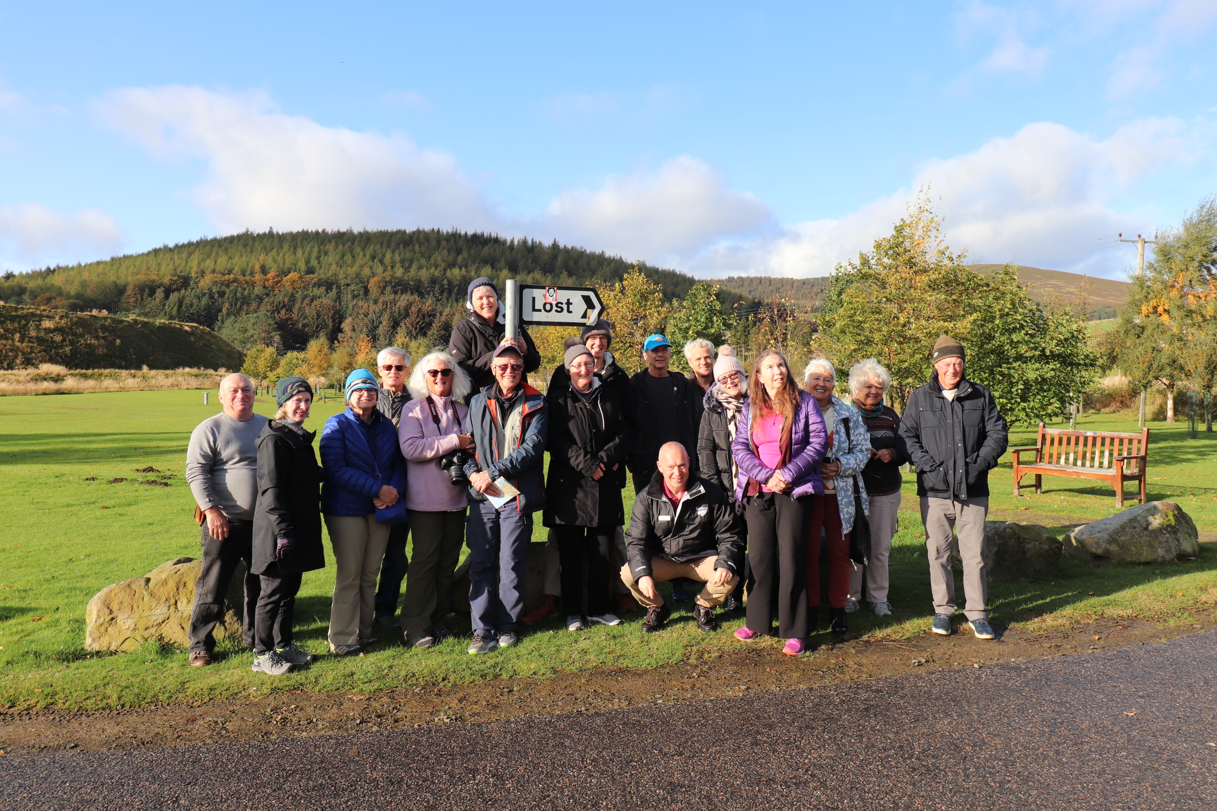 group of passengers in Scotland