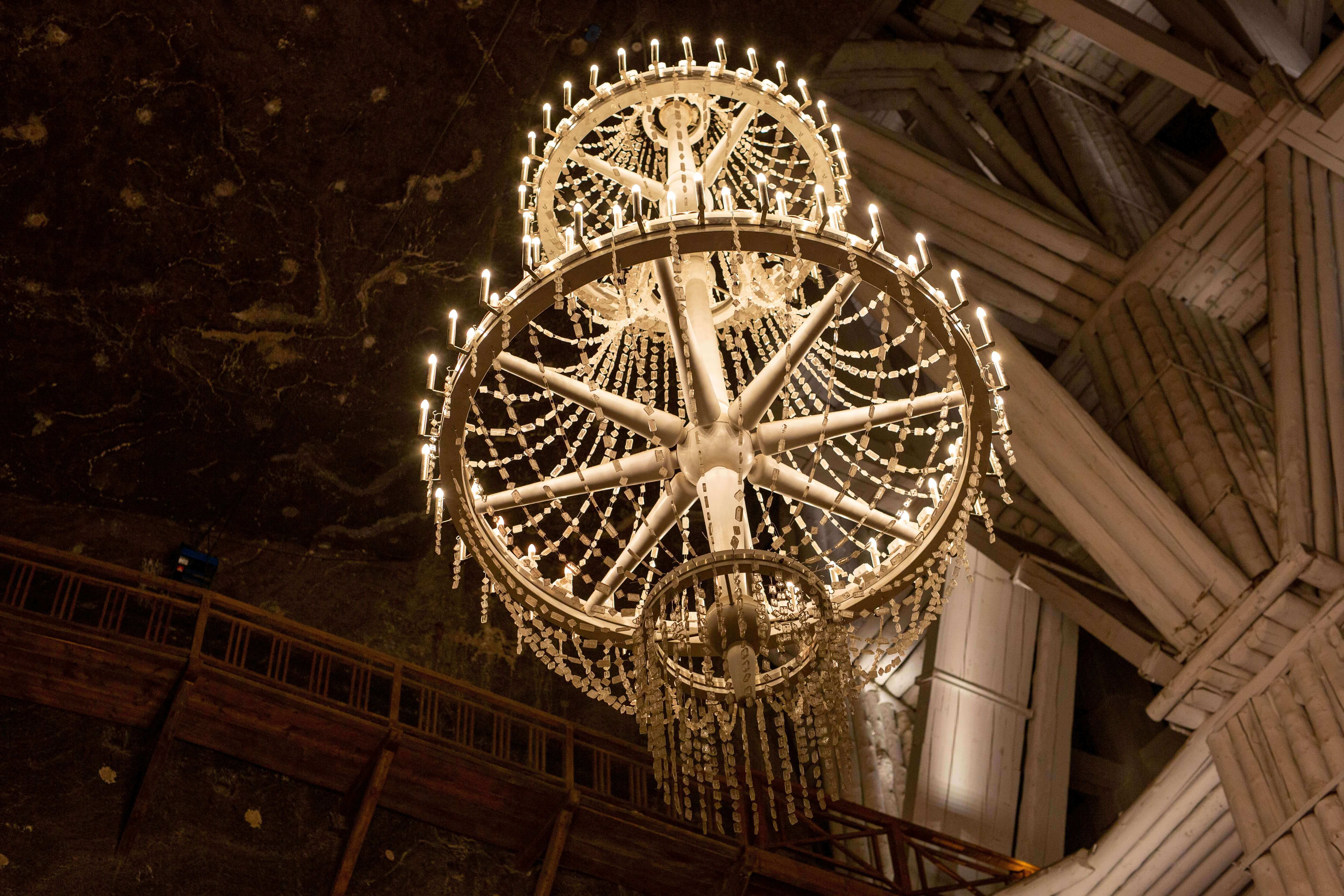 Chandelier at Wieliczka Salt Mine