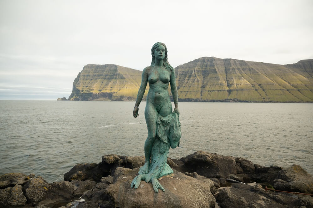 Mikladalurs Kopakonan on the Faroe Islands in Kalsoy