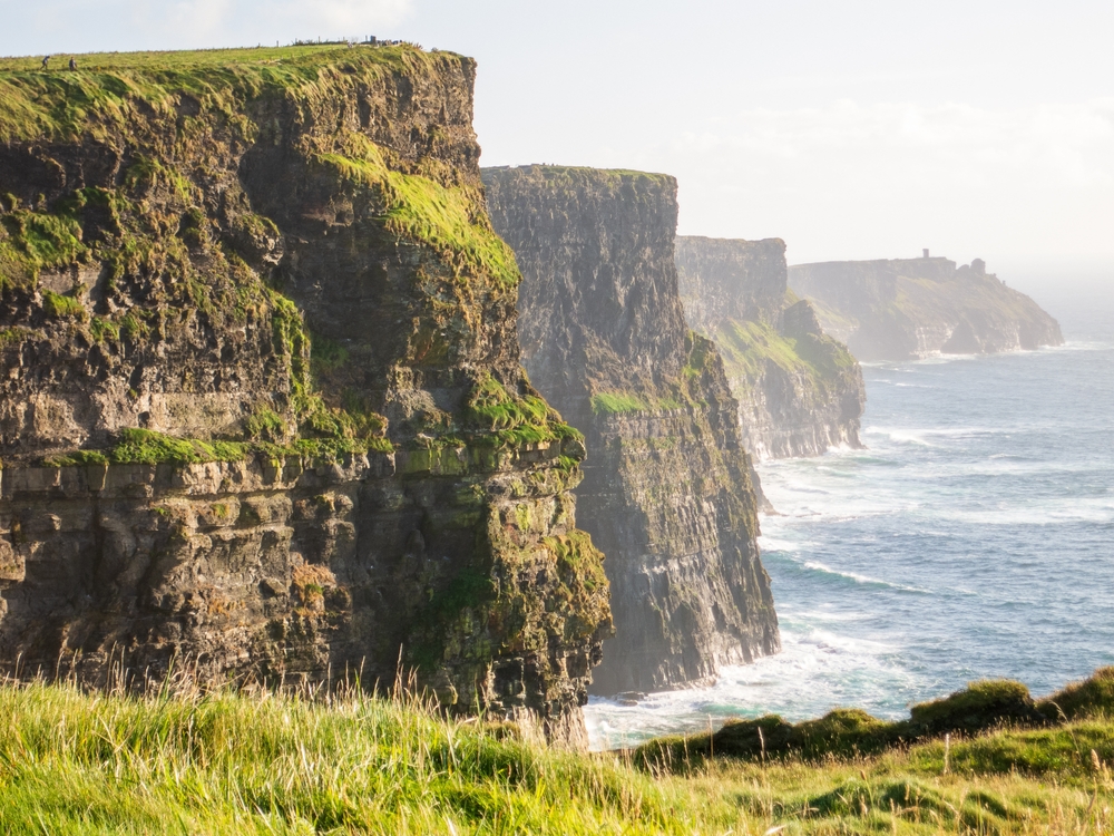 View of Cliffs of Moher with Hags Head in the distance