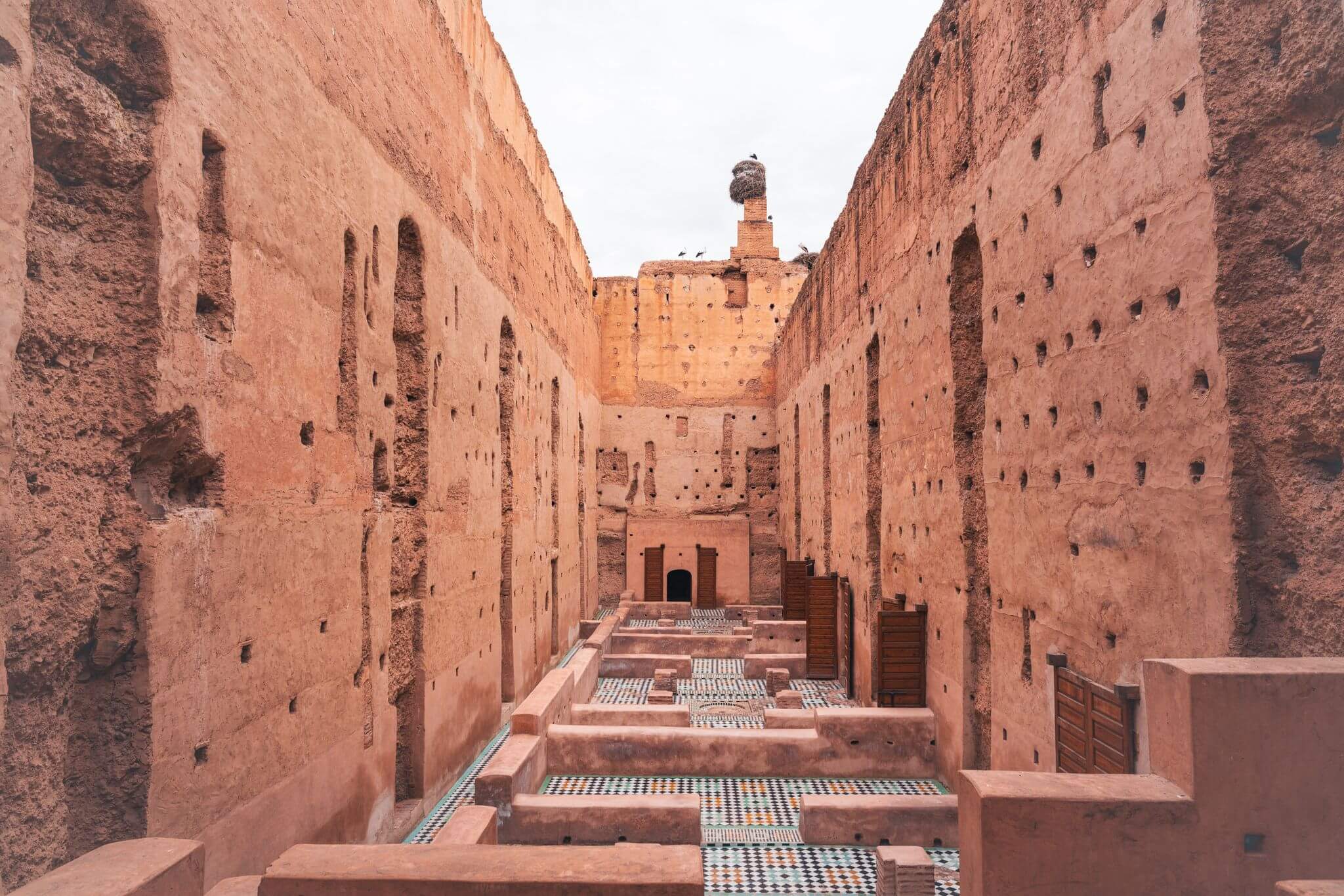 Inside the walls of El Badi Palace, Marrakech