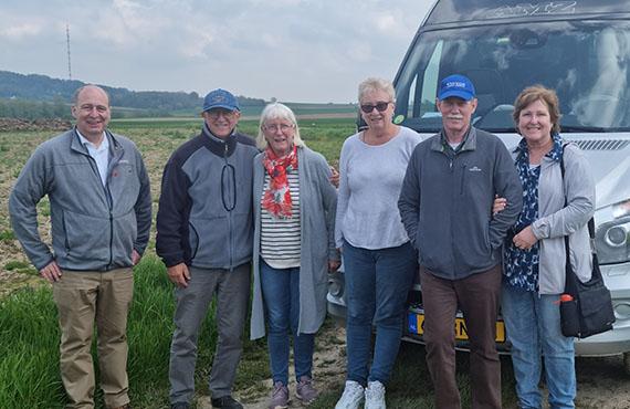 Backroads tour guides posing for a photo in France.