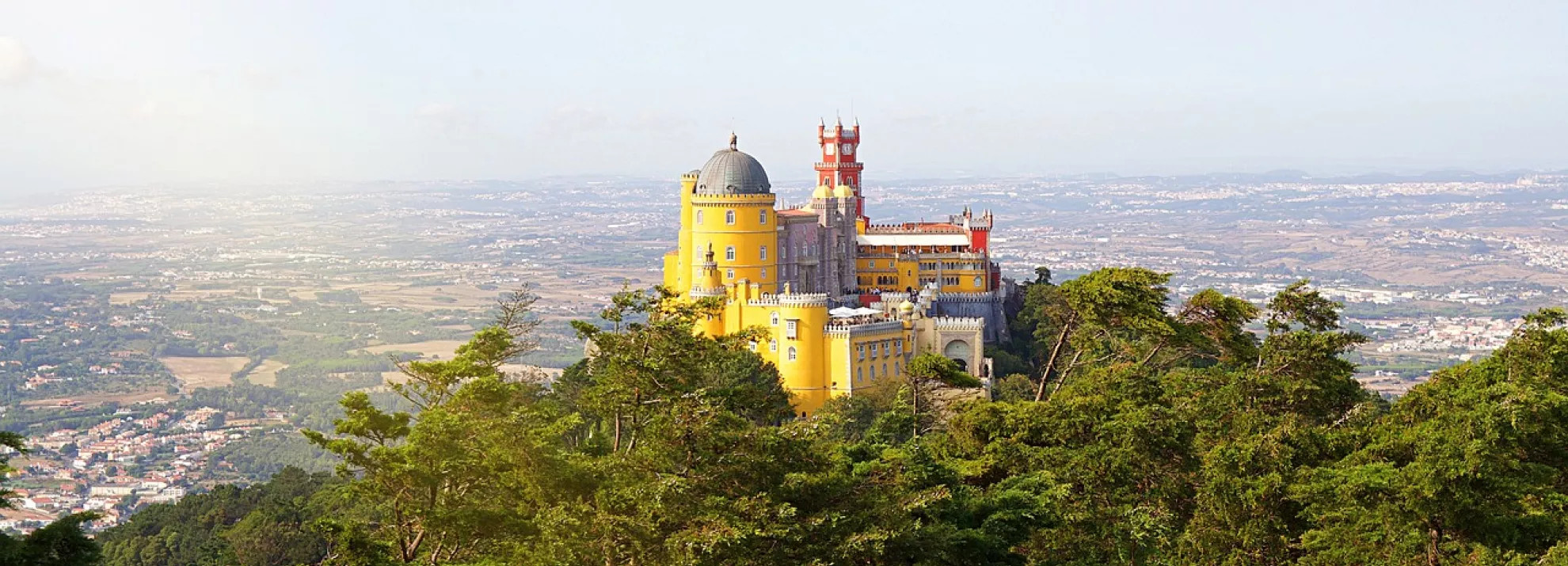 Distant photo of National  Palace of Pena