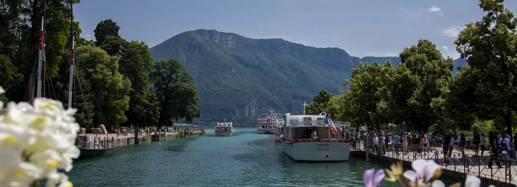 Beautiful views of Lake Annecy in France