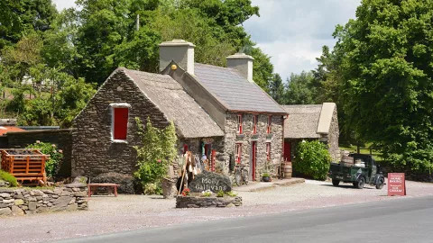 A view of Molly Gallivan's Cottage in Ireland.