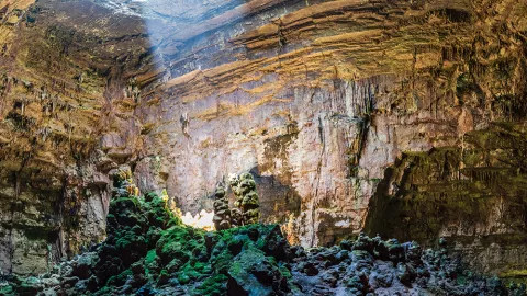 A view of the Castellana Caves near Bari.
