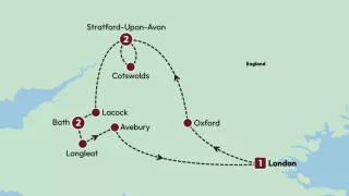 Heart of England 2025 map