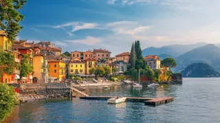 A view of the resort town of Bellagio on the idyllic Lake Como.