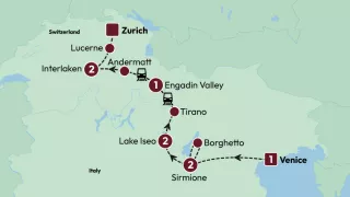 Vistas of Italy and Switzerland