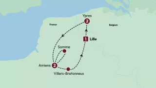 ANZAC on the Western Front map
