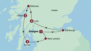 Scotland lochs and landscapes maps