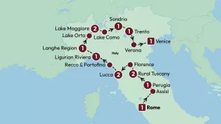 Italian Indulgence 2025 map