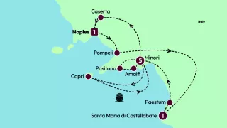 Enchanting Southern Italy 2026 map