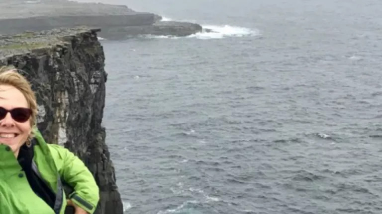 Michaela Hobbs cliffs in Ireland