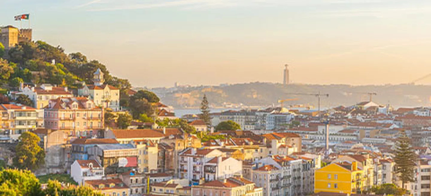 A view of Lisbon from one of the city’s viewpoints
