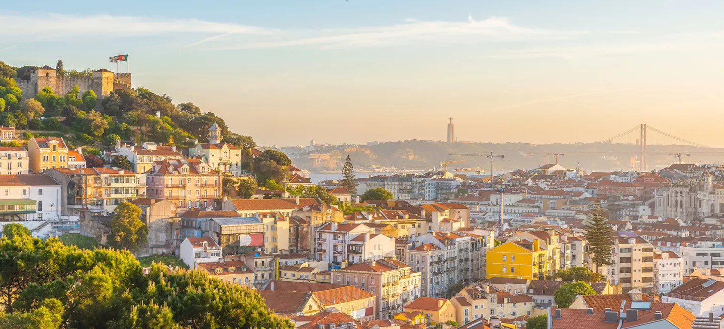 A view of Lisbon from one of the city’s viewpoints