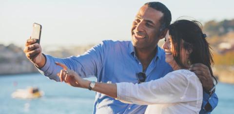 Couple taking a Selfie