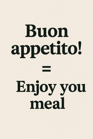 Quote card for Italian phrase
