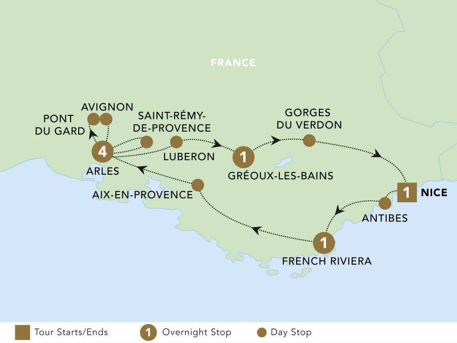 Provence & the French Riviera BackRoads Touring