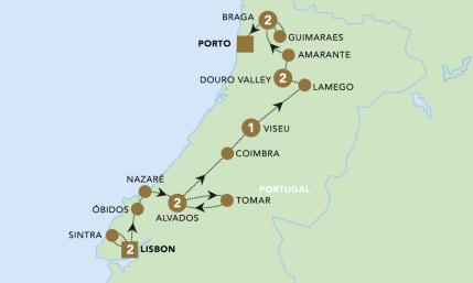 Discover Portugal 2025 map
