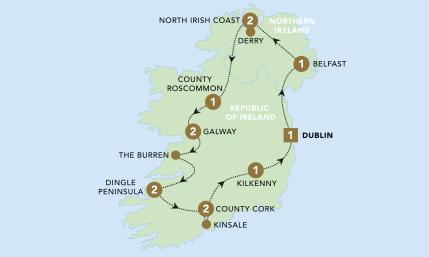 The Emerald Isle 2024 map.