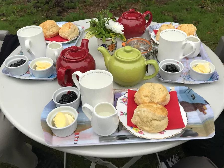Cream tea in Cornwall