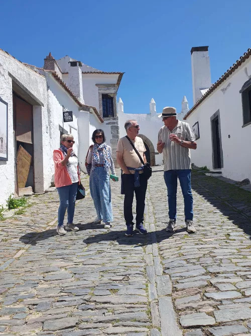 Group of people walking Monsaraz